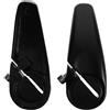 GATHINESS Bar Ends per Bici in Lega di Alluminio Nero, Ergonomici | Mountain Bike e Bici da Strada, Antiscivolo, Leggeri, Installazione Semplice, Forma Bullhorn