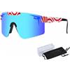 LBAWJWAIL P-V Occhiali da sole sportivi polarizzati per uomo donna ciclismo occhiali | Occhiali da sole UV400, protezione per bici, occhiali da sole, baseball, corsa, ciclismo, pesca, softball e golf (C21)