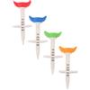 VOSAREA 4 Pezzi Tee da Golf in Plastico Regolabile in Altezza, Multicolore | Gioco e Allenamento, Altezza 35-55mm, Leggero e Riutilizzabile, per Colpi Sempre Uniformi