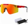 LBAWJWAIL P-V Occhiali da sole sportivi polarizzati per uomo donna ciclismo occhiali | Occhiali da sole UV400, protezione per bici, occhiali da sole, baseball, corsa, ciclismo, pesca, softball e golf (C09)