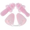 JECOMPRIS Set Tappi Nasali da Nuoto, Silicone Rosa Custodia | Protezione per Orecchie e Naso, Vestibilità Aderente, Accessorio Portatile, per Piscina e Sport Acquatici