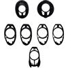 FEETER Kit di distanziatori per manubrio SL8 per bici da corsa, accessori per bicicletta
