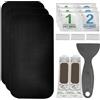 TusaMer Kit di riparazione per trampolino, 3 pezzi, 20,3 x 10,2 cm, kit di riparazione per trampolino autoadesivo con colla e raschietto per riparare strappi o fori, accessori patch