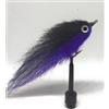 Mosche Artificiali Massimo Clini Purple & Black Minnow Saltwater Fly - 6 mosche da mare montate a mano, 2 per misura amo #2#1/0#2/0, Made in Italy