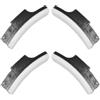 Tofficu 4 Pezzi Pastiglie Freno per Bici Fitness Indoor, Feltro ABS Nero | Ricambio per Cyclette e Allenamento al Chiuso, Montaggio Semplice, Frenata Stabile, Pezzo Singolo