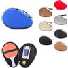 Vibsky Custodia rigida per racchetta da ping pong da ping pong, 2 racchette e palline da ping pong, antiurto, portatile, giallo