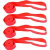 Operitacx 4 Pezzi Striscia Cerchio Bici da Strada 26 Pollici in Nylon Rosso | Protezione Antiforatura, Compatibile Fori dei Raggi, Sottile e Removibile senza Attrezzi, per Ruote Bici