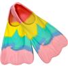 LUBEWISE Pinne da nuoto in 100% silicone, colore arcobaleno, per adulti, per allenamento in acqua aperta, snorkeling, principianti