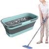Générique Collapsibļe Bucket - 18.11 inch Foldable Water Container | PP Silicone | Portatile Bucket | Space Saving Folding Tub | Dūrable Stabile Grip Cleaning Buckets for Camping Fishing Gardening