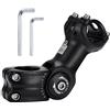 Tunejoy Attacco Manubrio per Bici Regolabile ±60° Biciclette Gambi Lega di Alluminio per Manubrio da 31,8 mm Ciclismo MTB Bici da Strada BMX 31,8 * 110mm Nero