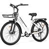 Pudari V1 adult electric bike, 36V15.6AH detachable battery, long range of 45-90KM, 28 inch road bike, commuter bike, student electric bike, thick aluminum alloy bike with