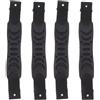 TOYANDONA 4 Pezzi Maniglia per Kayak in PVC e Nailon Nero Impugnatura Confortevole e Resistente all'Usura, Compatibilità e Installazione Rapida per Trasporto Facile