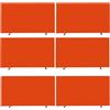 PFSLKXM Barriera da ping pong da 6 pezzi, leggera, portatile, circondare il campo | Con tessuto Oxford 420D - Blocco for recinzione da campo con deflettore da ping pong