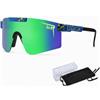 LBAWJWAIL P-V Occhiali da sole sportivi polarizzati per uomo donna ciclismo occhiali | Occhiali da sole UV400, protezione per bici, occhiali da sole, baseball, corsa, ciclismo, pesca, softball e golf (C12)
