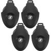 NIYANGLE 4 Pezzi Targhetta Numerica per Copricapo da Golf, ABS Nero Rotondo | Identificazione Chiara del Numero, Cambio Rapido, per Campo e Pratica, Accessorio Leggero Resistente alle Intemperie