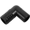JUMPLAWN Raccordo per Pompa di Scarico Orientabile 360° 26,5mm ABS Nero | Impianti Idraulici e Acqua di Bordo, Flusso Regolare, Montaggio a 90 Gradi, Uso su Imbarcazioni