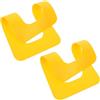BESTOMZ 2 Pezzi Toppa per Alloggio Pinna Tavola Surf in PVC Giallo | Tavola da Surf e Paddleboard, Installazione Semplice, Stabilità Direzionale Migliorata, Uso Quotidiano