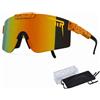 LBAWJWAIL P-V Occhiali da sole sportivi polarizzati per uomo donna ciclismo occhiali | Occhiali da sole UV400, protezione per bici, occhiali da sole, baseball, corsa, ciclismo, pesca, softball e golf (C26)