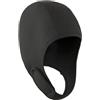 TusaMer Cuffia da nuoto termica, cuffia da nuoto per immersioni, calda, con sottogola, nera, calda