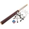Abaodam Supporto Retrattile per Biliardo con Tre Teste e Manico in Legno | Acciaio Inox e Metallo, Design Pieghevole e Telescopico, per Tavoli da Snooker e Sale Gioco