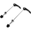 Vaguelly 2 Pezzi Perno Rapido per Mozzo Bici Mountain Bike, Coppia | Montaggio Semplice, Fissaggio Sicuro della Ruota, Compatibilità Versatile, per Ruota Posteriore, Nero