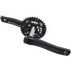Generico Guarnitura da Strada Cava, ASSE 24 mm, 22/36T, 172,5/175 mm | Stampaggio monoblocco; 170/172,5/175 mm; 9/10/11 velocità; 902 g
