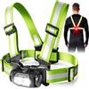 VIREOGEAR Luce da corsa da 900 lumen, lampada da petto, per jogging, sport, corsa, jogging, impermeabile, regolabile, ricaricabile tramite USB