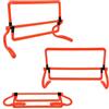 Generic 5 pezzi per l'allenamento del calcio, altezza regolabile, PVC leggero | Agility Speed Drills, coni arancioni pieghevoli, attrezzatura sportiva portatile, pratica del campo