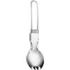 Lcarege Spork Posate da Campeggio Pieghevole Forchetta Cucchiaio 2 in 1 Outdoor Viaggio Stoviglie per Escursionismo Picnic Trekking Indoor