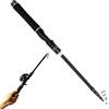 Generisch Canna da pesca portatile ed estensibile | Canna da pesca telescopica per la pesca di pesce persico, trota, gocce in acqua dolce su rive, ponte, laghetto, lago e fiume
