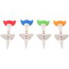 BESTOMZ 4 Pezzi Tee da Golf Regolabile in Altezza per Allenamento e Gioco | Set, Plastico Leggero Multicolore, Altezza Fissa per Pratica Swing e Campi