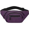 Nexbrill Marsupio da uomo in nylon impermeabile multistrato (viola) | Tessuto in nylon impermeabile, tasche multistrato, mantiene gli oggetti asciutti, materiale resistente all'usura