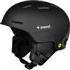 S Sweet Protection Sweet Protection Winder MIPS Jr Casco da Sci Dirt Black XSS | Casco da neve Junior con protezione MIPS Brain Protection, scudi progressivi impatti e sistema di regolazione del quadrante