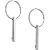 CHILDWEET 2 Pezzi Perno Connettore Bimini Top in Acciaio Inox, Rapido | Sostituzione per Tenda, Cavo Integrato, Resistenza alla Corrosione, Finitura Argento per Viaggio