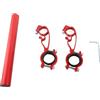 Domary Prolunga per Manubrio Bici, Asta di Prolunga in Lega di Alluminio | Lunghezza 7,9 Pollici, Diametro Morsetto 20-30 Mm, Leggero 135 G, Cuscinetti Antiscivolo, Struttura per Computer da