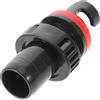Abaodam Adattatore per Pompa SUP per Tavola, Valvola Aria 21,6mm Nera | Plastica, Attacco Rapido e Gonfiaggio Efficiente, per Canoe, Kayak e Gommoni
