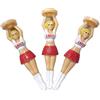 Deosdum Magliette da Golf con Design Bikini, 7,6 Cm | Set di 6 pezzi, Materiale plastico leggero, Divertente accessorio da golf, Design ecologico