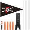 Générique Bicicletta Safety Flags - Bicicletta Trailer Safety Flags, Secure Kid Ride | Accessory, Bike Safetyy Flag Kit, Bike Safetyy Flag With Fiberglass Pole | Ottimo strumento per ruote e scooter