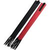 TusaMer 2 borse per coda di cavallo, 55,8 x 7,6 cm, antipolvere, protettive per cavalli con frange, accessori per cavalli equestri, nero + rosso, borse per accessori per cavalli