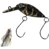 Genérico Esca Crank per De | Esca realistica con ami inclusi | Esca galleggiante galleggiante e esca Crank Minnow per pesce persico, trota e luccioperca