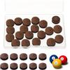 JJUNW 20 punte per stecche da biliardo, 13 mm, kit di ricambio | Punte di ricambio per stecche da biliardo, set di accessori per stecche da biliardo