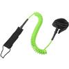 SOESFOUFU Coiled SUP Leash Verde 7mm Corda Elastica Antiscivolo con Double Lock Buckle e Rail Saver per Surf e Kayak