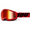 100% Unisex Strata 2 Goggles (pack of 2)