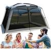 Generico Tenda da Campeggio Tendone Portatile Schermante Resistente ai Raggi UV | Tenda Zanzariera da Esterno Per Viaggi, Picnic, Gite Familiari, Escursionismo, Viaggi Stradali E Attività Balneari