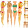 CALLARON 16 Pezzi Tee da Golf Donna in Plastica, Forma Bikini, per Campo | Accessori da Golf Divertenti, per Interni ed Esterni, Fissa la Palla Altezza Facile