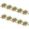 YARNOW 10 Pezzi Decorazione da Polso per Spettacoli Coreografici, | Effetto Metallico Resistente Sbiadimento, Materiale Pe, Adulti, per Feste, Accessorio Scenico