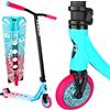 Fantic26 F26 CORE CL1 Monopattino Stunt Park H 86 cm Turchese/Rosa | Ruote da 110 mm, ABEC 9, per principianti e professionisti dai 5 anni in su, con adesivo F26