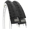 ECOVELO' 2 COPERTONI 26 X 1.75 (47-559) PNEUMATICI BIANCONERI GOMME STRADALI BICI ADULTO SLICK CITY BIKE IBRIDA