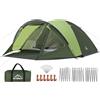 Gysrevi Tenda Campeggio 3-4 Posti, Camera Anteriore, Impermeabile | Camera Letto Separata, Impermeabile PU 3000mm, 3 Stagioni, Leggera Zaino in Spalla, Ventilazione, Facile Montaggio, Verde