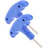 NUOBESTY 2 Pezzi Chiave da Golf Portatile Blu in Acciaio e Plastica | Compatta e Facile da Trasportare, Attrezzo Multifunzione per Riparazioni, Adatta a Tutte le Mazze